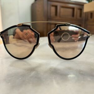 Dior Black and Gold Sunglasses